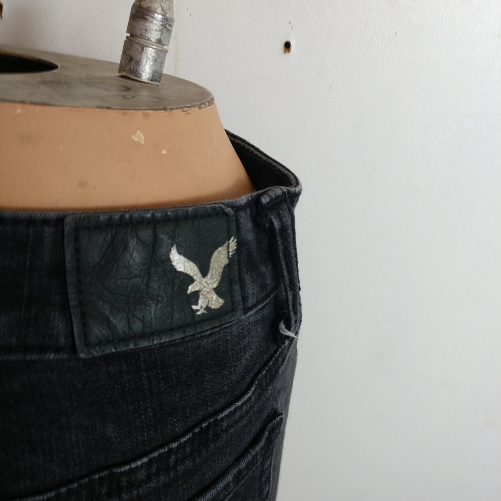 AEO Black Hi Rise Shortie 360 Degree Stretch - Picture 5 of 7